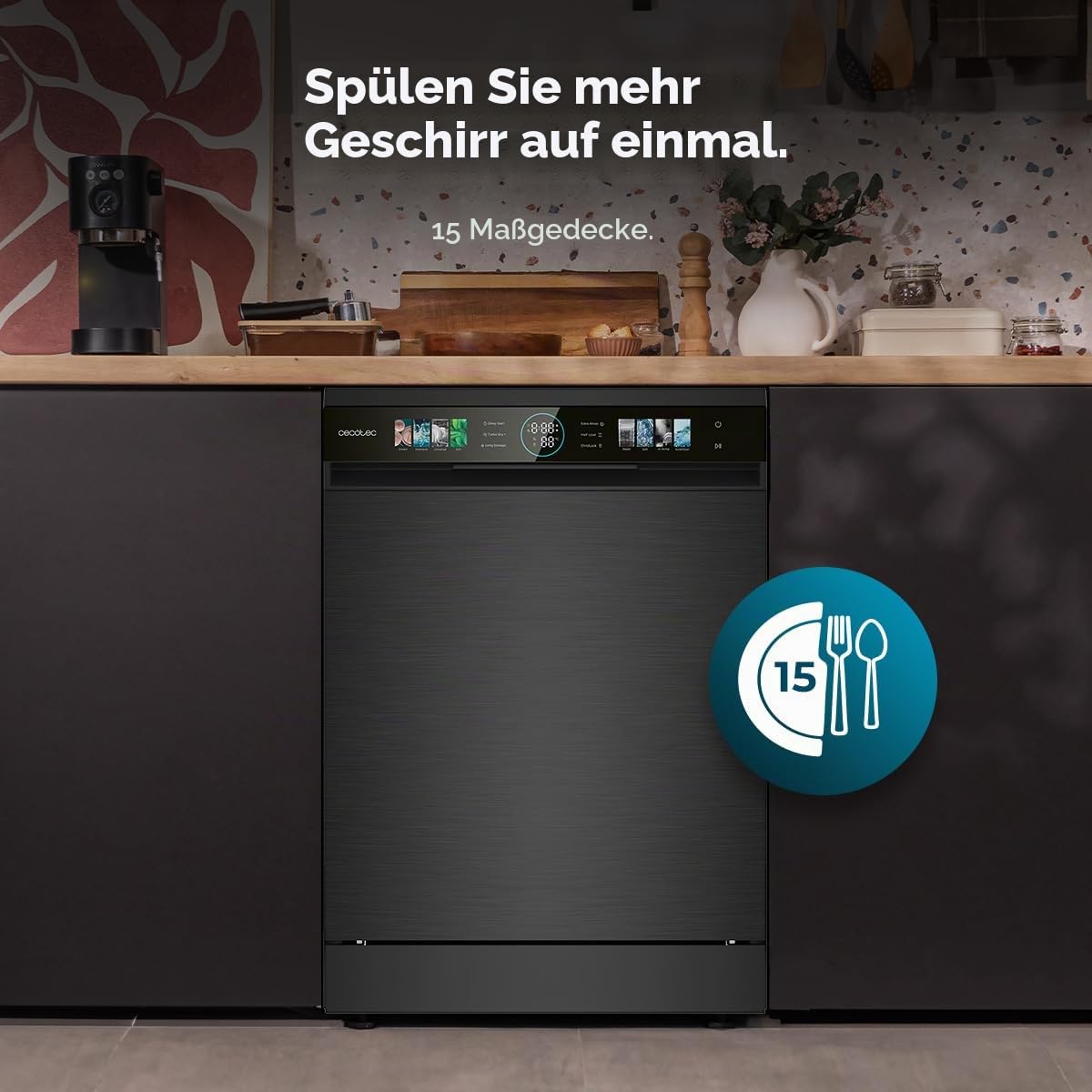 cecotec-bolero-aguazero-6320-geschirrsp-ler-60-cm-inox-15-gedecke image 3