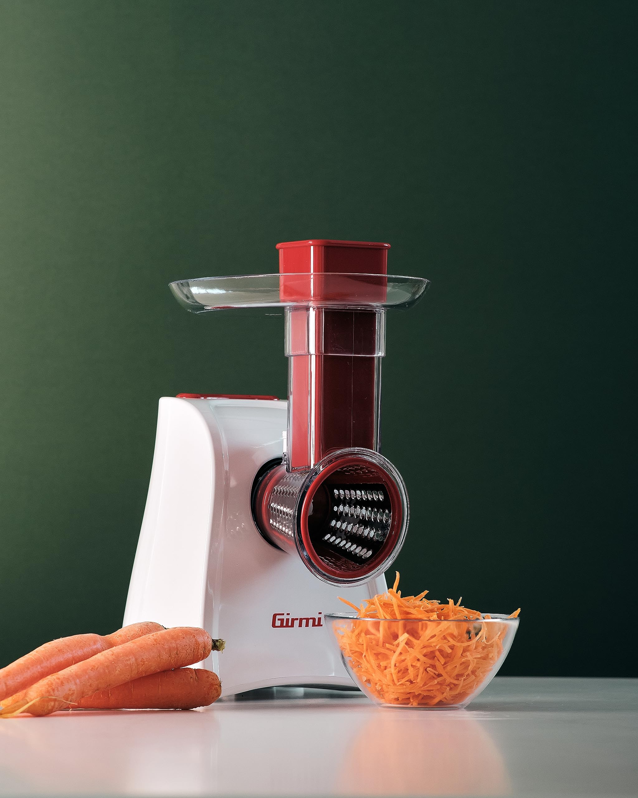 girmi-gt45-elektrische-reibe-150w-5-walzen-wei-rot image 2