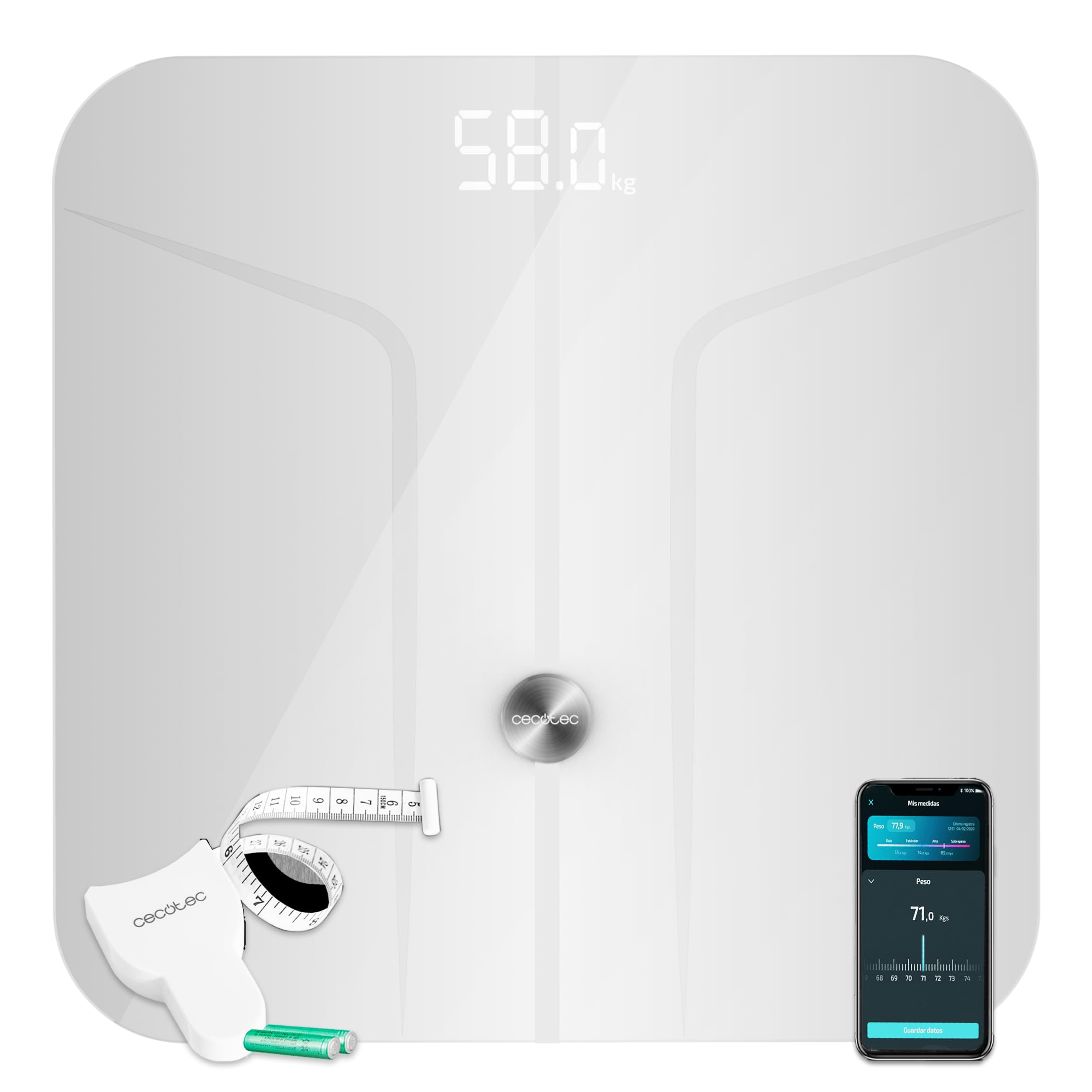 cecotec-surface-precision-970-personenwaage-wei-bluetooth image 1