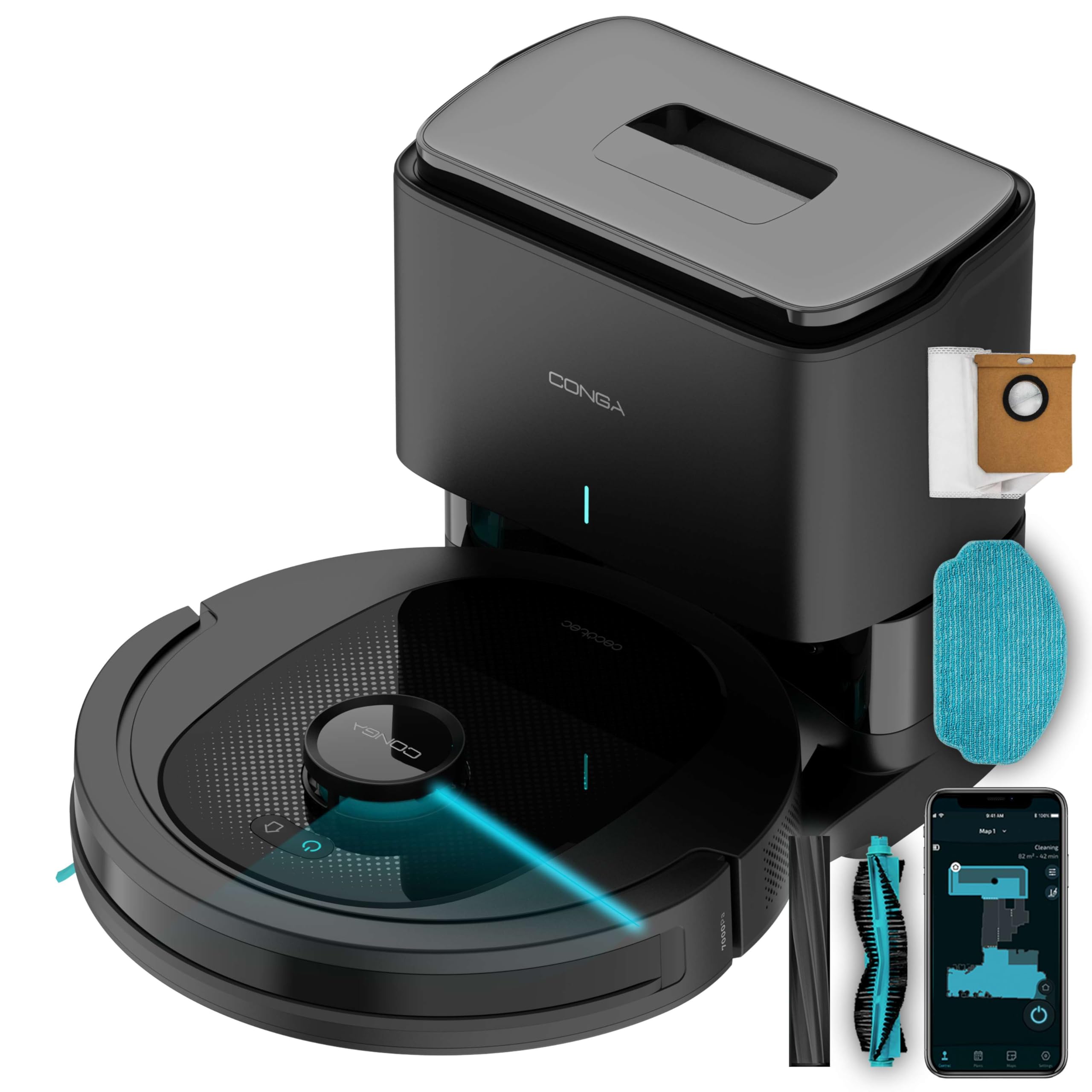 cecotec-conga-3090-serie-saugroboter-mit-wischfunktion-laser image 2