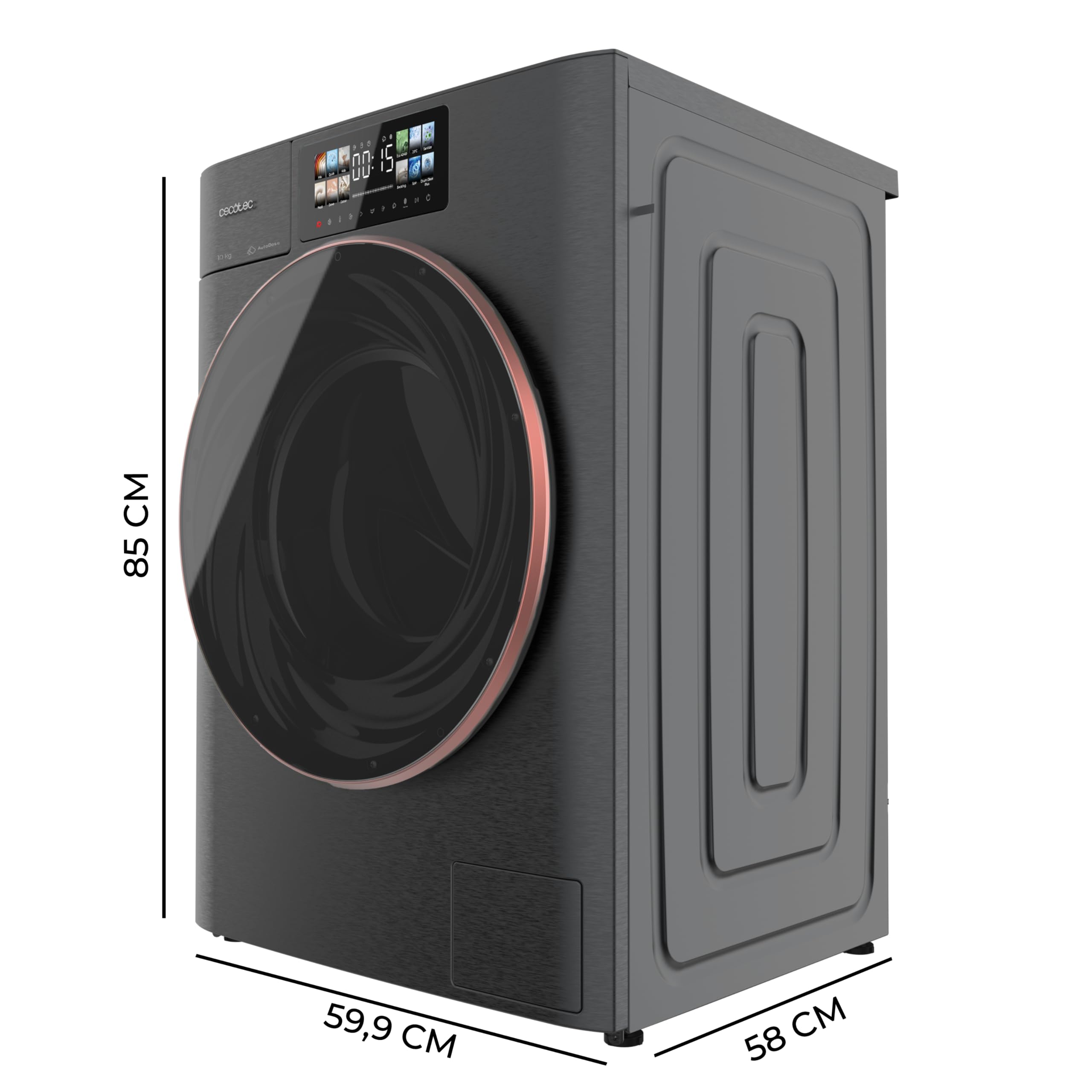 cecotec-bolero-dresscode-12950-waschmaschine-12-kg-autodose-a image 2