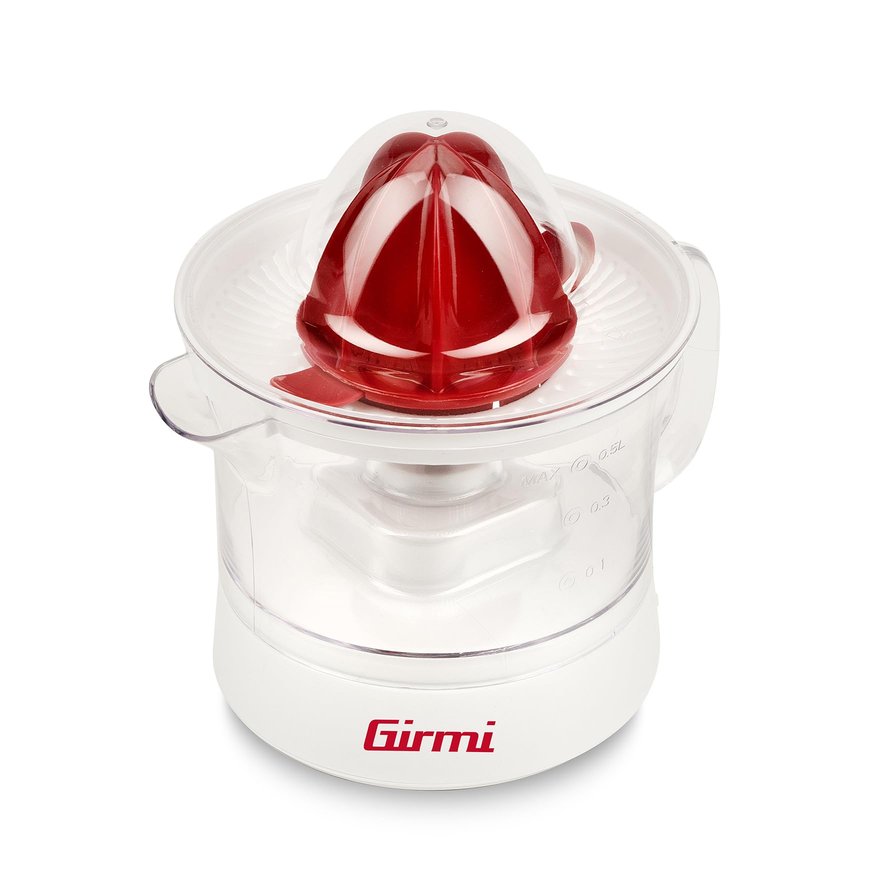 girmi-sr05-zitruspresse-wei-rot-500-ml-mit-doppelkegel image 1