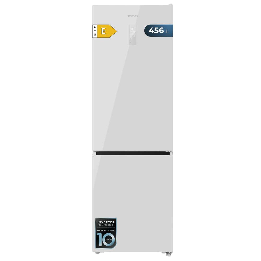 cecotec-bolero-coolmarket-combi-456-white-glass-e-k-hlschrank image 1