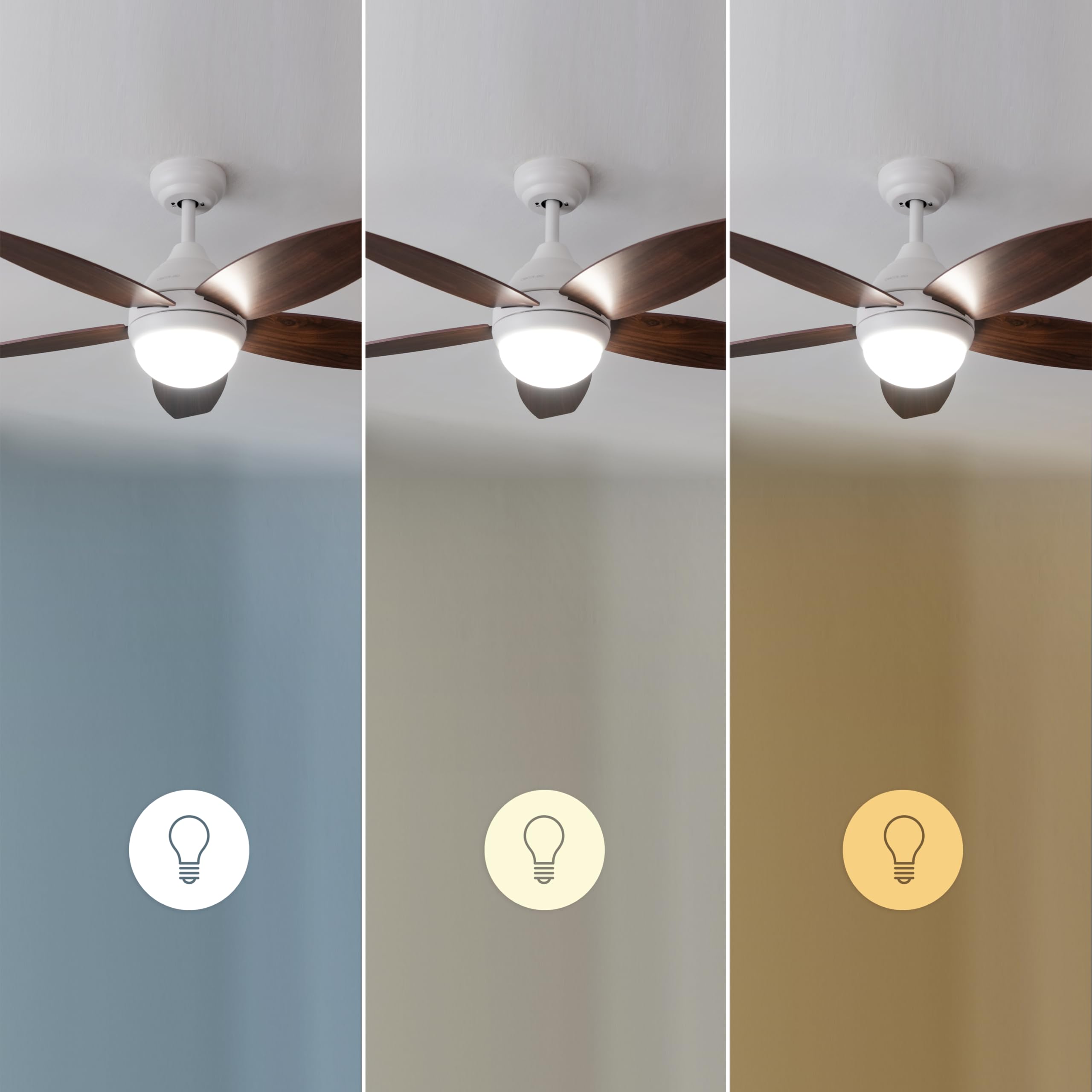 cecotec-aero-4200-deckenventilator-dunkelbraun-wei-106-cm-led image 8