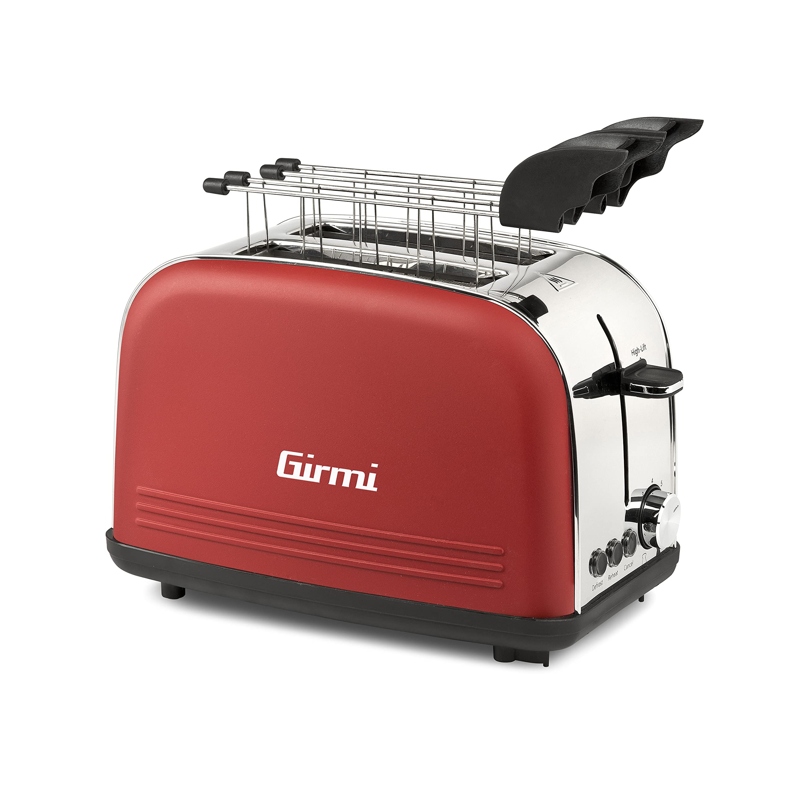 girmi-tp57-toaster-edelstahl-rot-800-w-8-stufen image 1