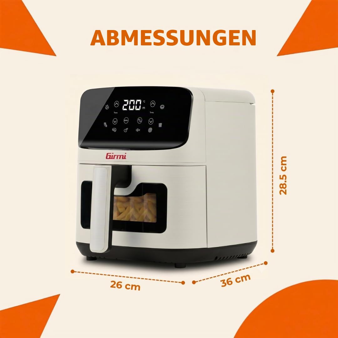girmi-ecofrit-lite-fg27-hei-luftfritteuse-4-2l-kreidewei image 2