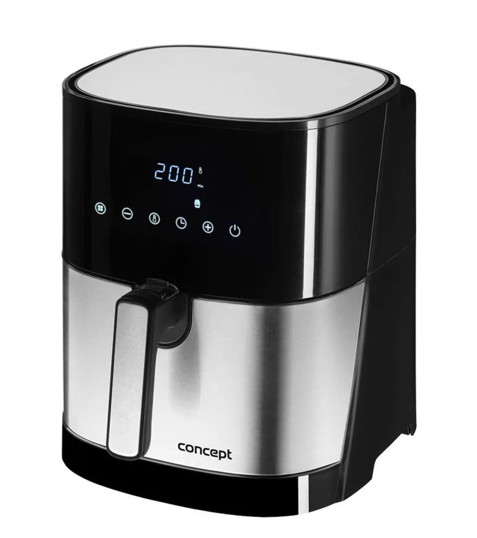 concept-fr5000-hei-luftfritteuse-5-l-edelstahl-8-programme image 1