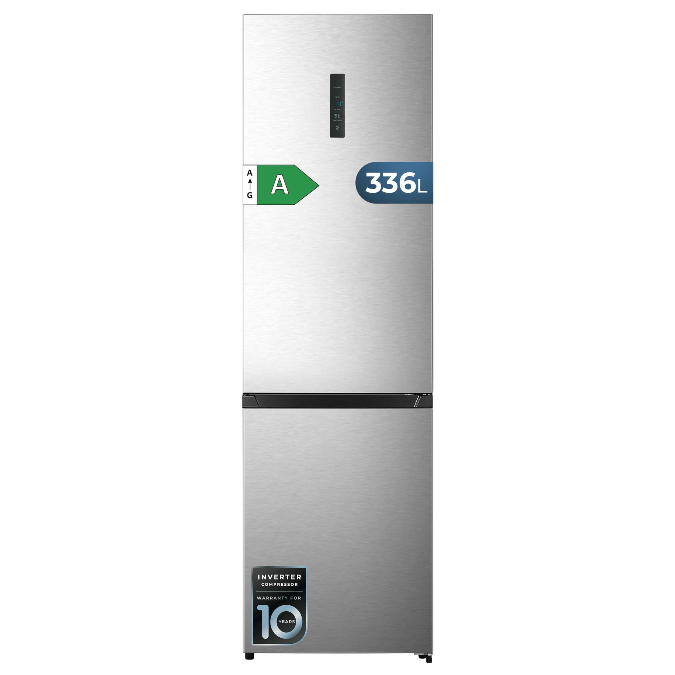 cecotec-bolero-coolmarket-combi-336-k-hl-gefrierkombi-edelstahl-a image 1