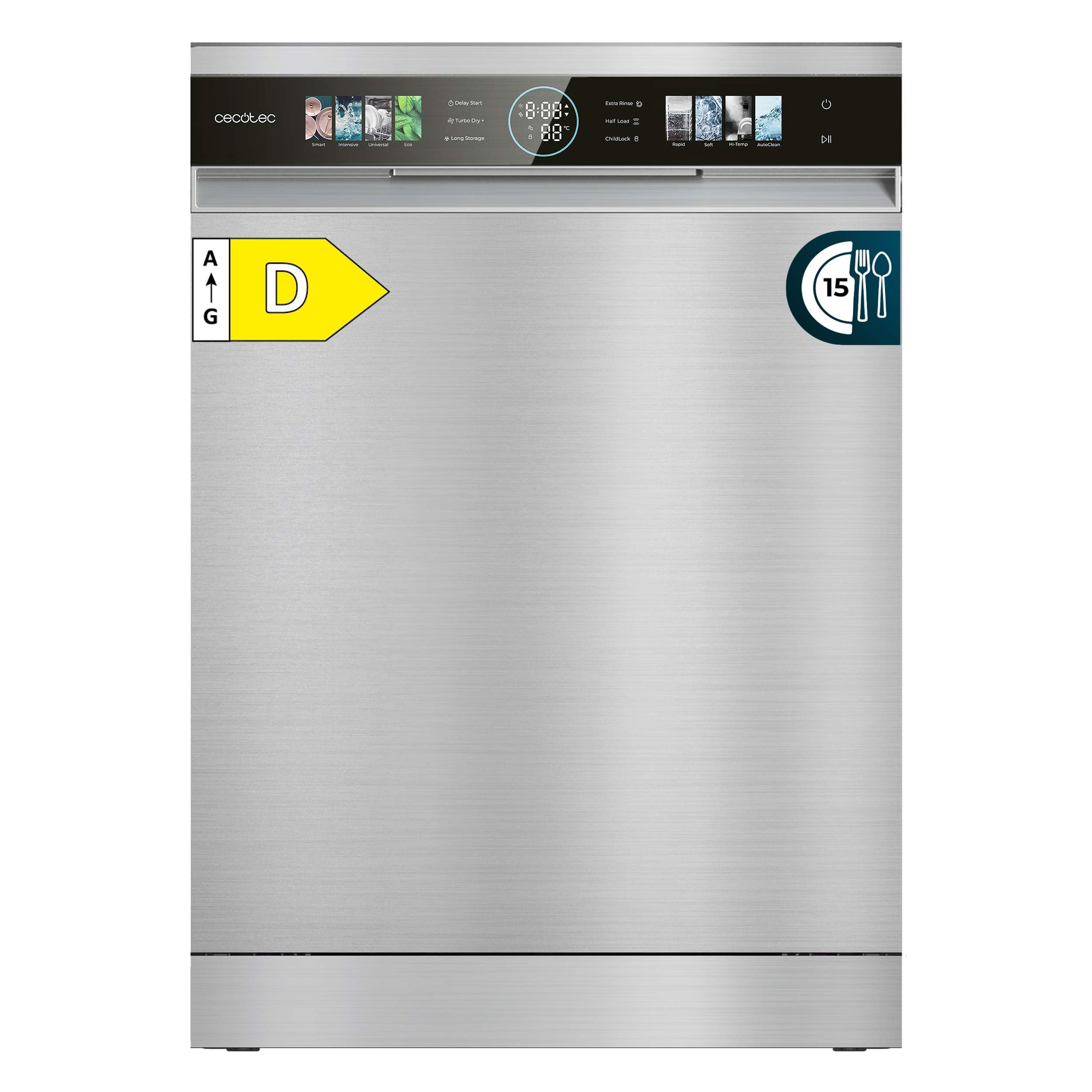 cecotec-bolero-aguazero-6320-geschirrsp-ler-60-cm-inox-15-gedecke image 1