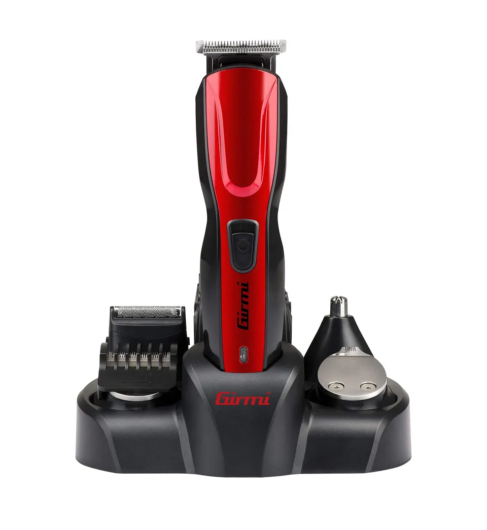 girmi-rc3000-5in1-gesichts-und-k-rpertrimmer-rot-akku image 1
