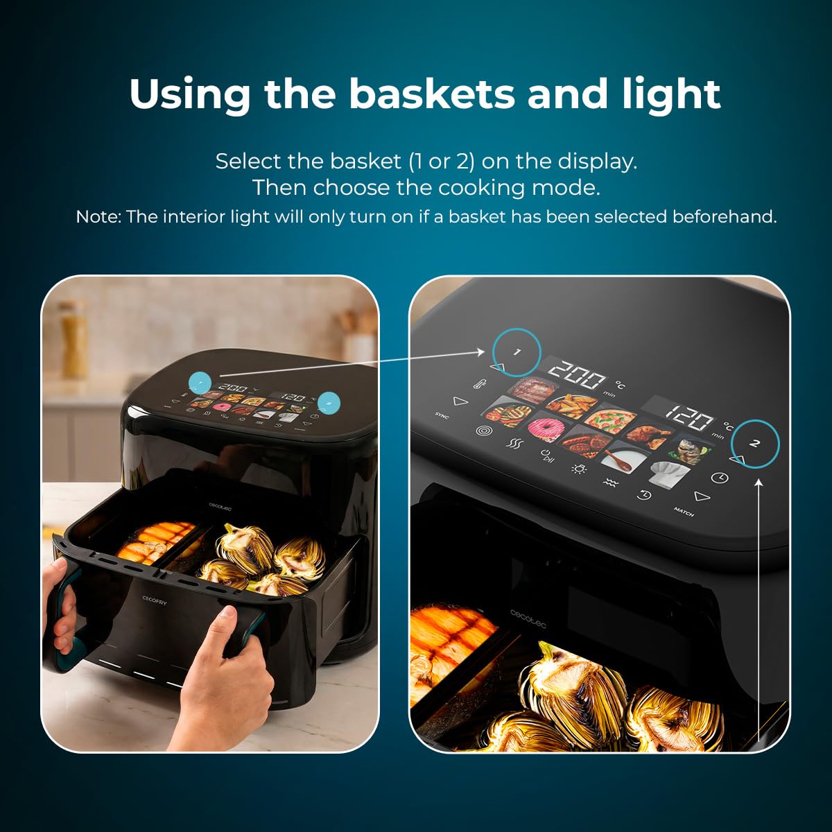 cecotec-cecofry-grill-smokin-prime-11000-hei-luftfritteuse-10-l-r-ucher image 3