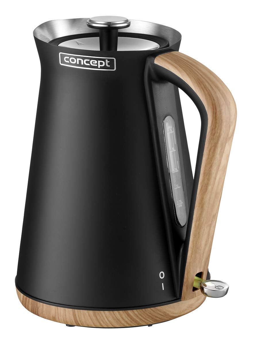 concept-rk3311-nordic-wasserkocher-1-7-l-edelstahl-schwarz-holz image 1