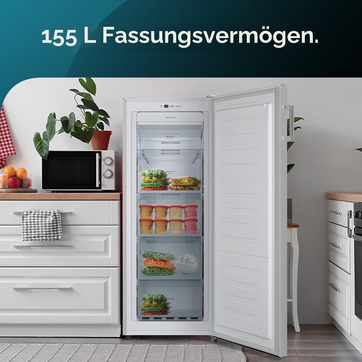 cecotec-bolero-uf155-gefrierschrank-155l-wei-no-frost image 3