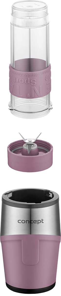 concept-sm3483-smoothie-maker-dusty-rose-500-w-2-flaschen image 3